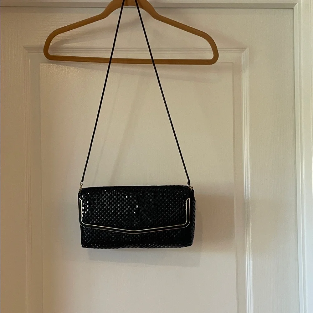 Chic Black and Gold Evening Clutch‎